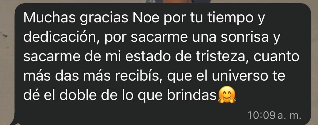 Testimonio WhatsApp - Cliente satisfecha