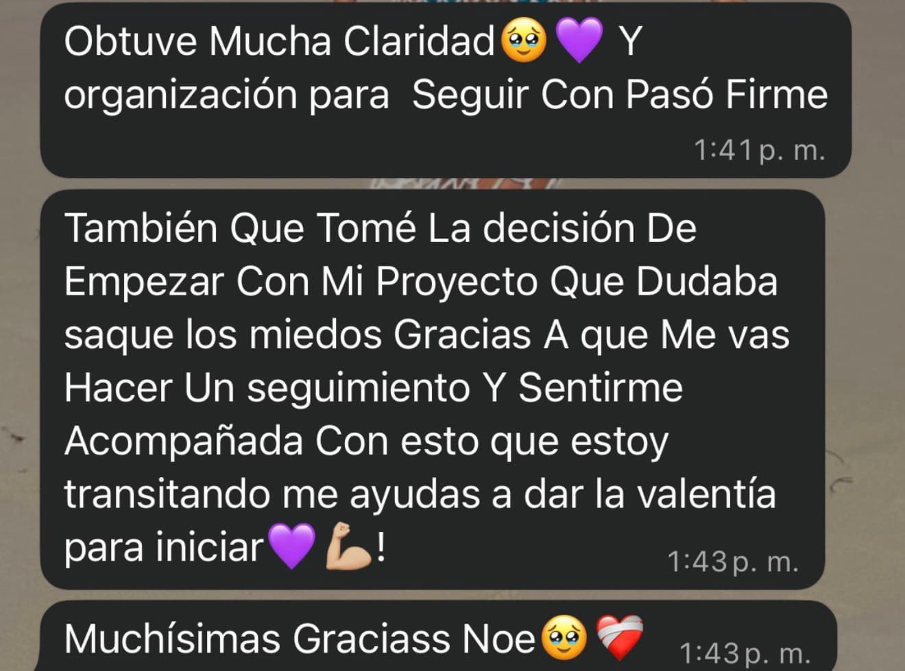 Testimonio WhatsApp - Resultados comprobados