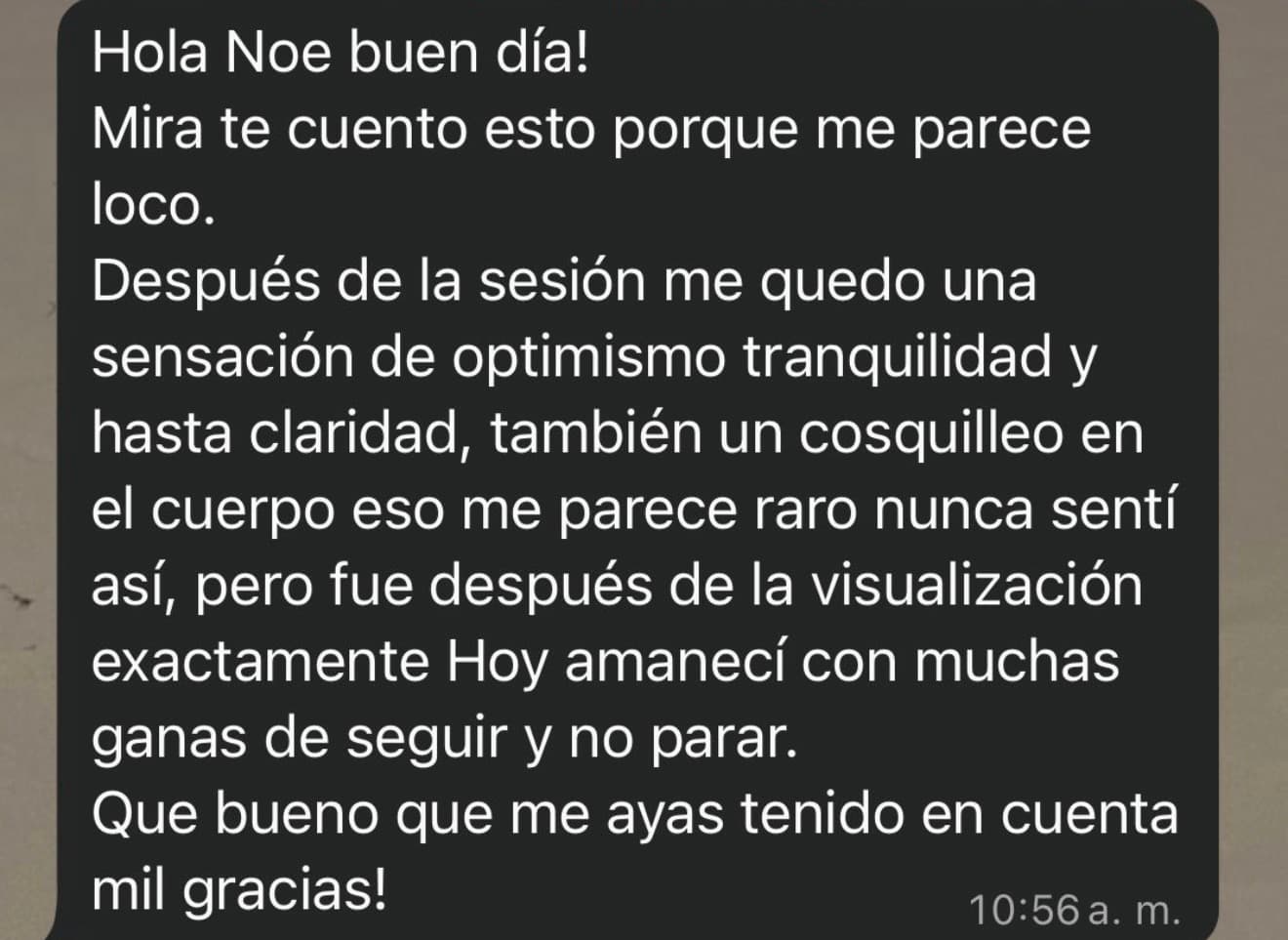 Testimonio WhatsApp - Recomendación