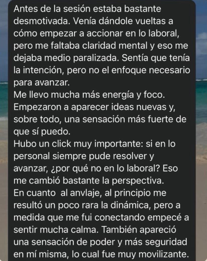 Testimonio WhatsApp - Experiencia positiva