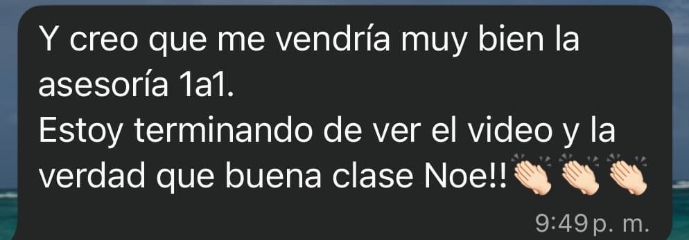 Testimonio WhatsApp - Cliente satisfecha con resultados