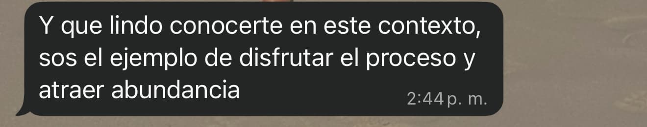 Testimonio WhatsApp - Cliente satisfecho