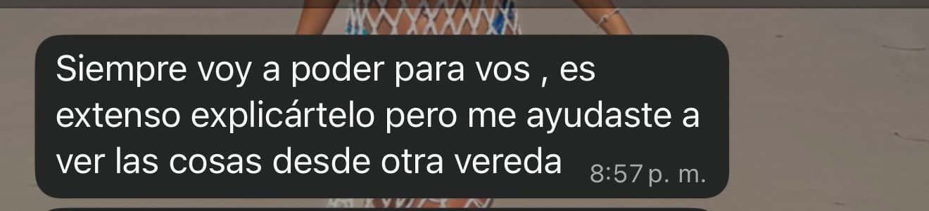 Testimonio WhatsApp - Experiencia positiva